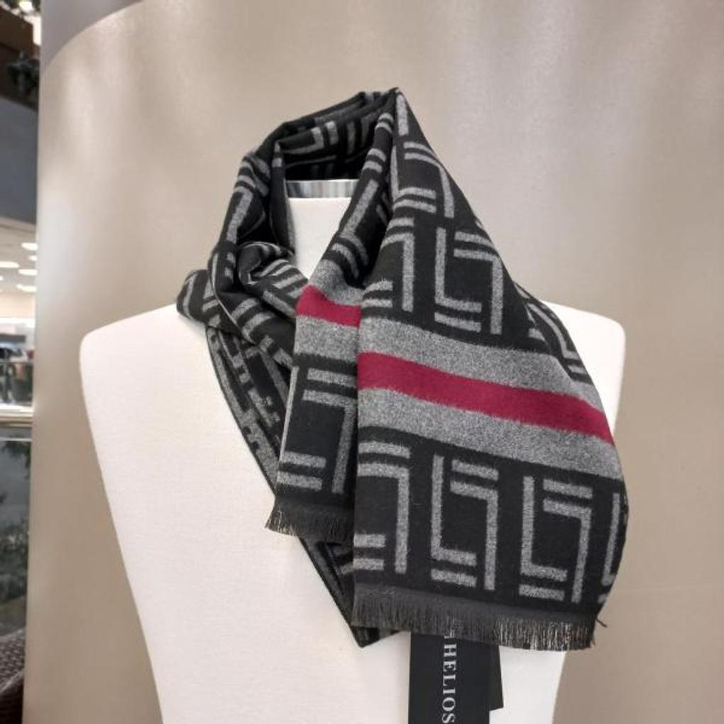 Men's Winter TR Fleece Geometric Muffler HL4C069