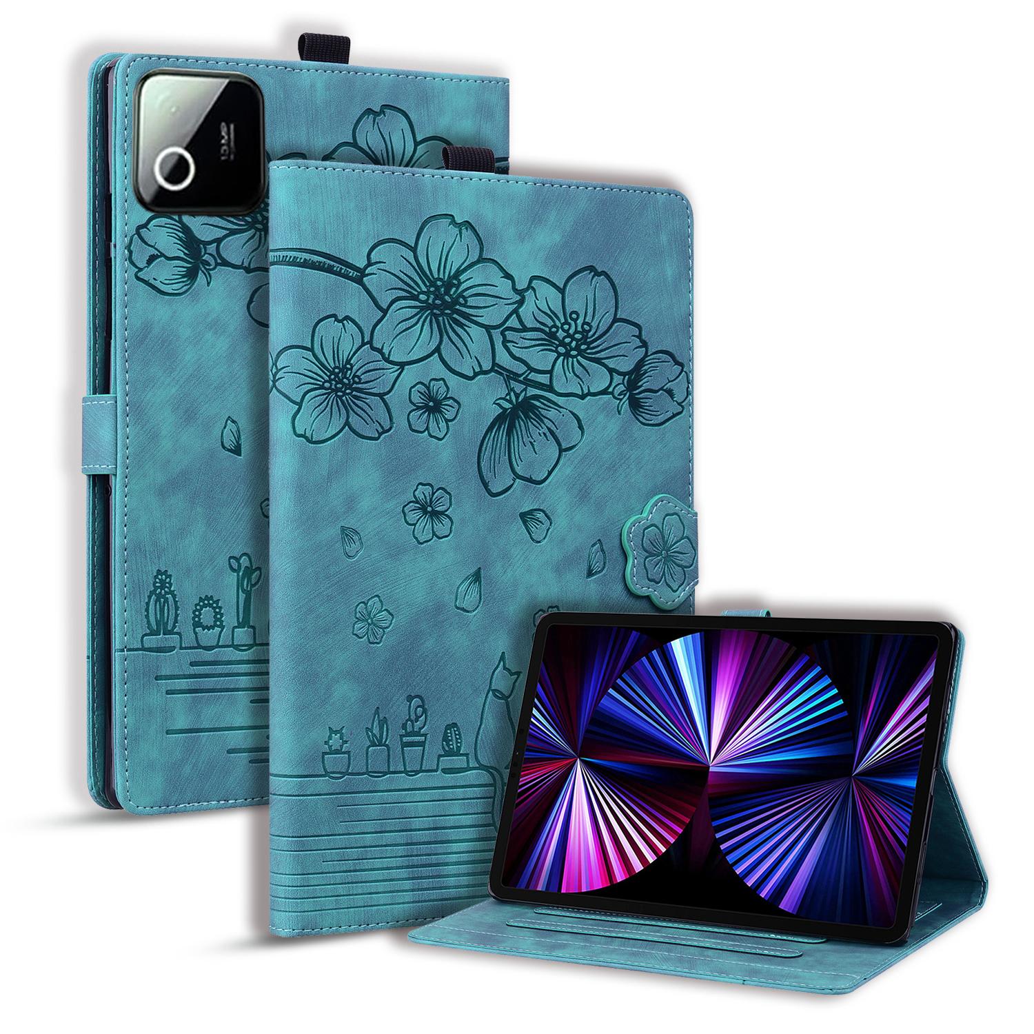 

Tablet Case For Xiaomi Poco Pad X1 / Pad 7 / Pad 7 Pro / Pad 8/ Pad 8 Pro Card Slots Leather Tablet Stand Folio Cover Flower Cat