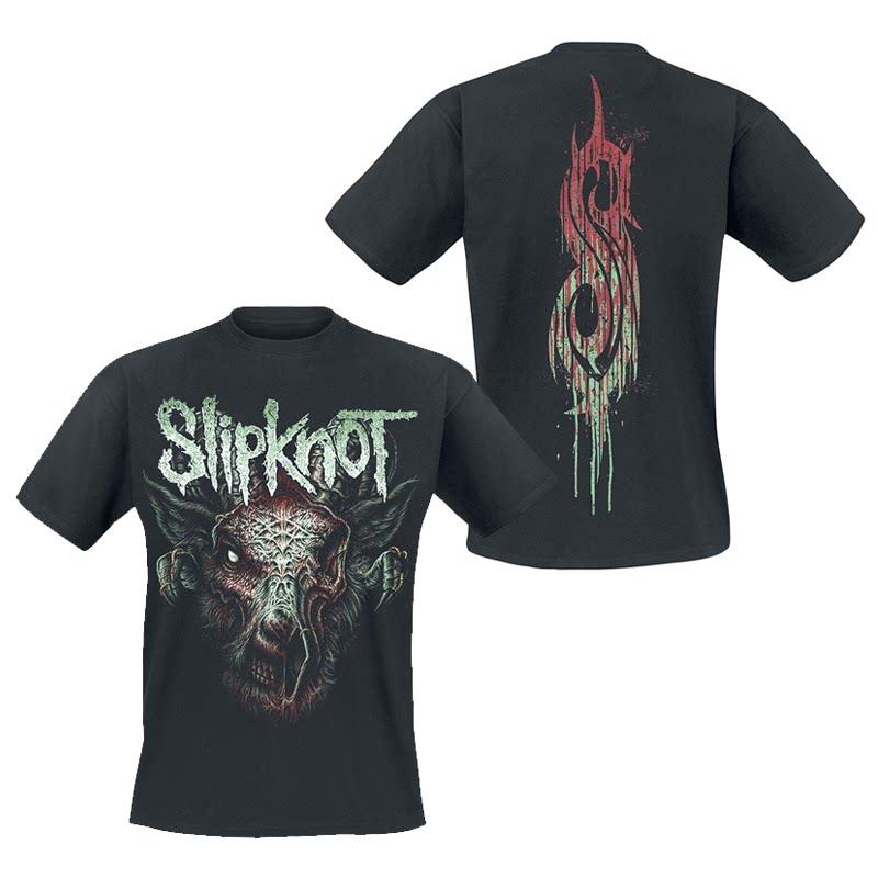 Monster SLIPKNOT Gothic Style Band T-Shirt 100% Cotton Graphic Tee Men Women Summer Streetwear Top