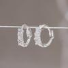 925 Silver Illy One-Touch Ring Earrings W