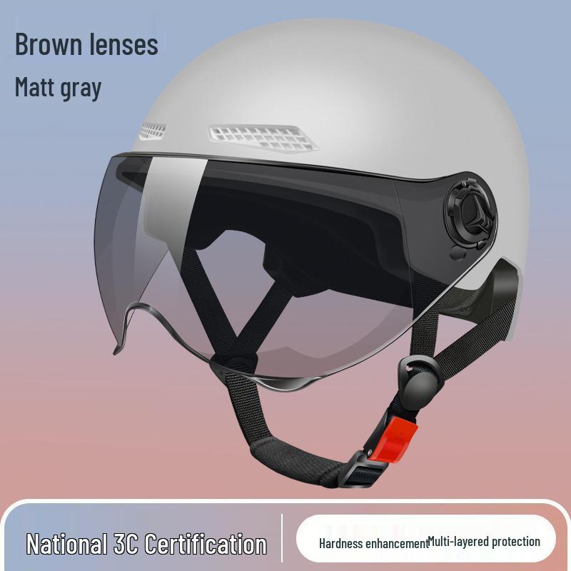 3C Certified Lightweight Electric Bike Half-Helmet with Summer Sun Protection for Men and Women