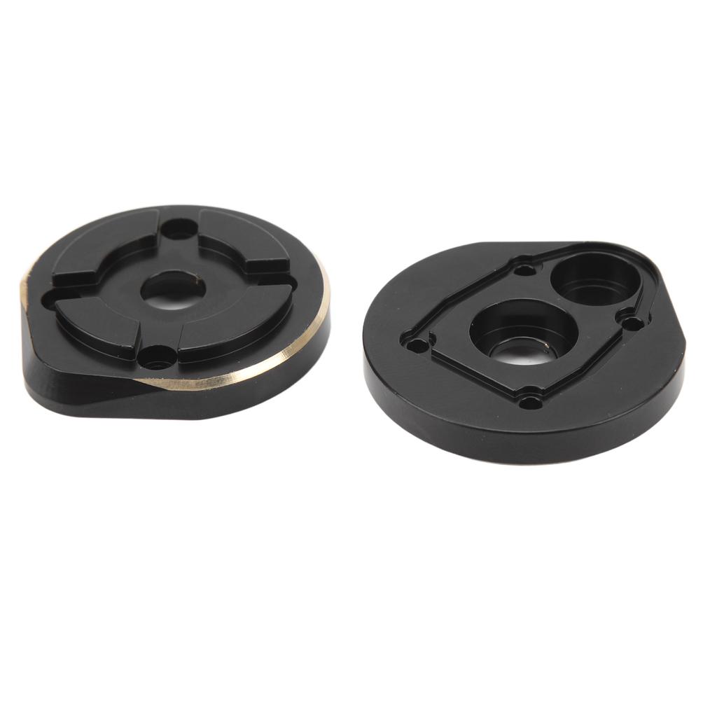 2Pcs Outer Portal Covers Black Antiwear Rustproof High Accuracy Portal Covers Weights for SCX10 III Capra 1/10 Crawler