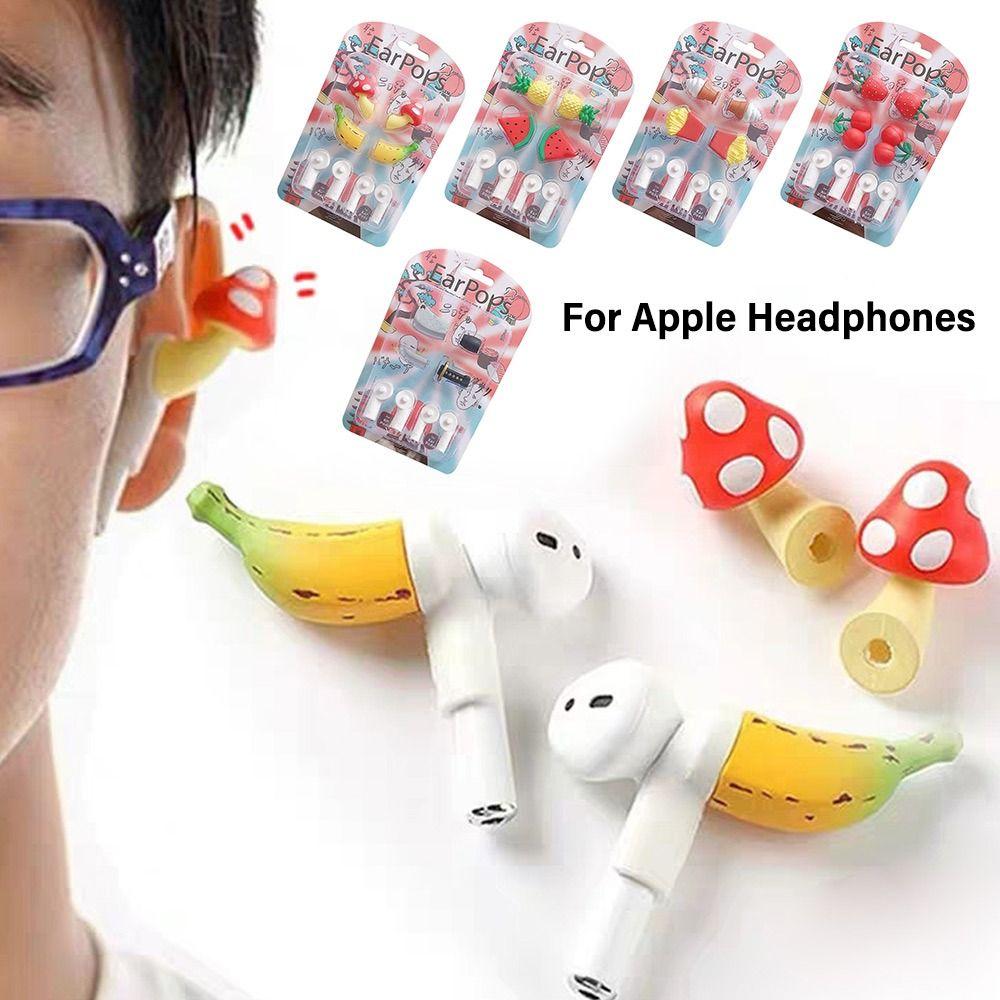 

Силиконовый чехол для Apple Airpods, забавный декоративный чехол для наушников, декоративный чехол для наушников