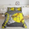 Erosebridal Sun and Moon Comforter Set Queen,Black and White Bedding Set for Kids Boys Girls,Psychedelic Tree of Life Down Comforter,Galaxy