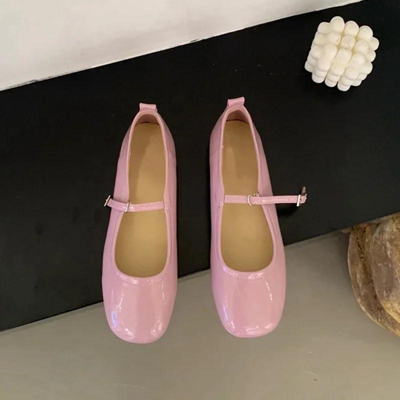 Fashion 2025Spring Summer Mary Jane Shoes Women Soft Sole Casual Outdoor Dress Ballet Shoe Round Toe Shallow Flats Zapatos De Mujer