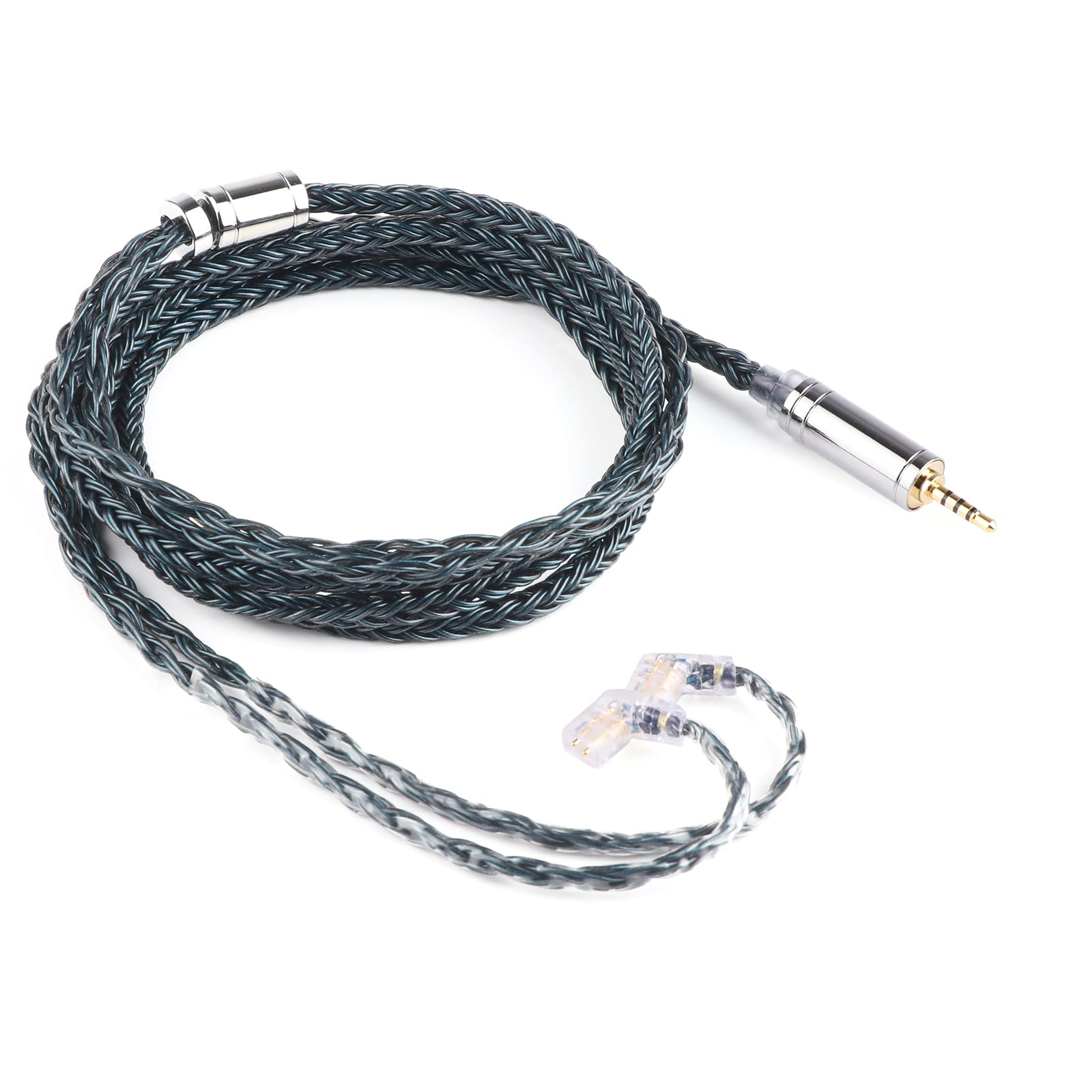 

New TRIPOWIN Zonie 16 Core Silver Plated Cable SPCHIFI Earphone Upgrade Cable [2022 Version] & (2.5mm-QDC, Moss)