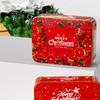 Metal Christmas Box Square Gift Packing New Candy Jar  Home