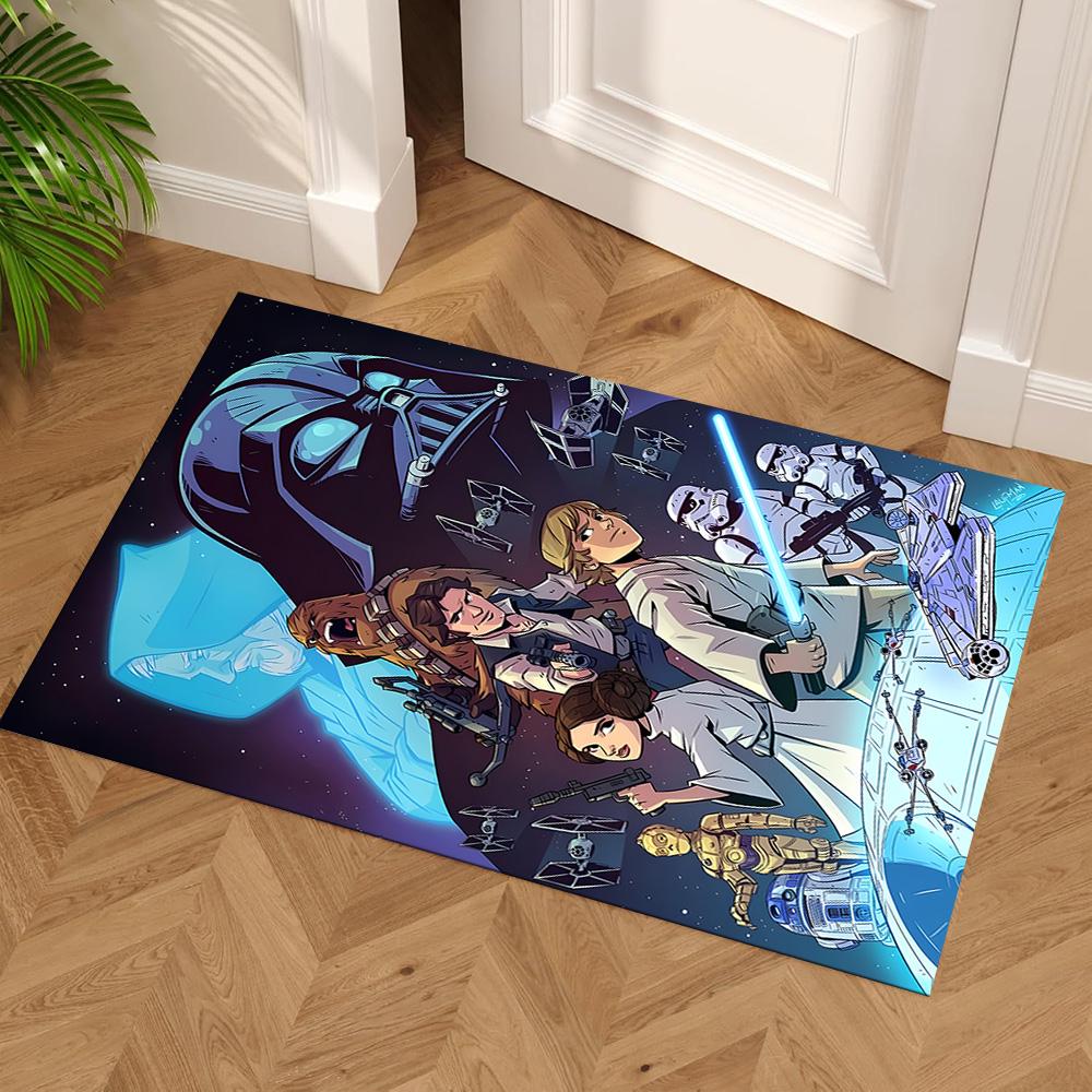 Star Wars Floor Rug Office Rug Suitable for Playrooms Game Room Hallway Foyer Anti-slip Rug Decorate Offices Perfect Birthday Christmas Gift Idea