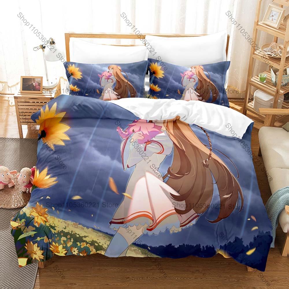Soft Polyester Microfiber Kotori Minami sweet fashion bird idol themed 3PCS Bedding 1 Duvet Cover + 2 Pillowcases All Season