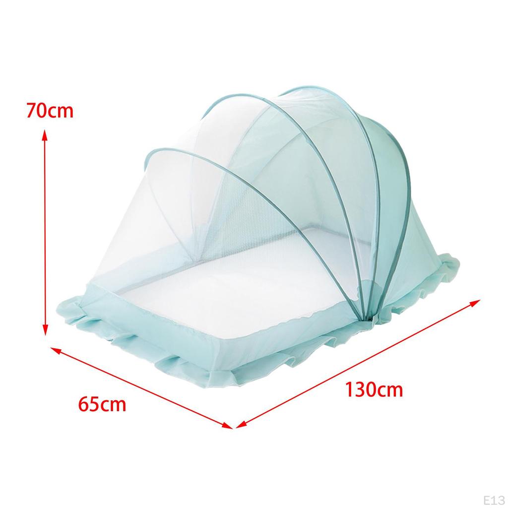 Crib Net Cover Multifunctional Washable Easy to Assemble Portable for Kids Newborn Sleeping Bed Nets