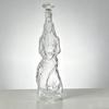 Transparent Whiskey Decanter with Glass Stopper Liquor Bottle  Decorative Accessory