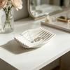 Drainage Soap Tray 3D Printed Dish, Minimalist Wave Design Bathroom Holder, Drying Rack Shower for Bathroom, Kitchen Sink, Vanity Countertop