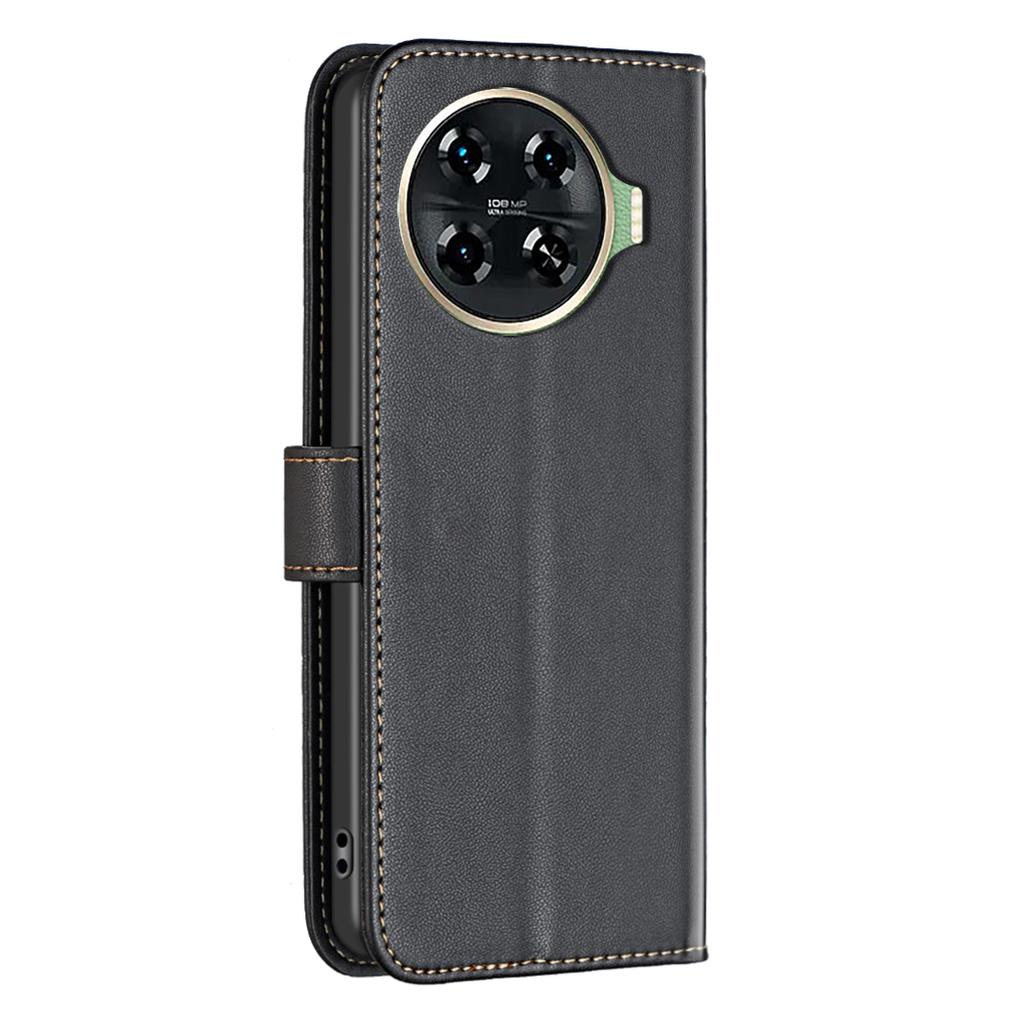 BINFEN COLOR BF17 For TECNO Spark 20 Pro+ Case PU Leather+TPU Card Slots Phone Shell