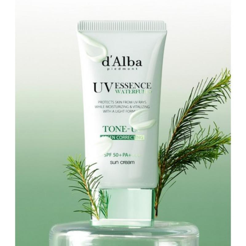 d'Alba Waterfull UV Essence Tone Up Sun Cream Green Correcting SPF 50+ PA++++ 50ml