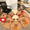 1 Stück Wasserschwein Büro Runder Teppich, Matte Geeignet Für Büro, Unter Bürostühlen Schlafzimmer Wohnzimmer Heimdekoration, Zimmer Deko
