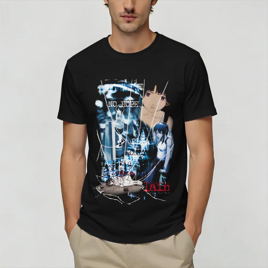 Unisex Serial ExperiUnisexts Lain T Shirts Cotton Tops Vintage Short Sleeve O Neck Tee Shirt Classic TShirt