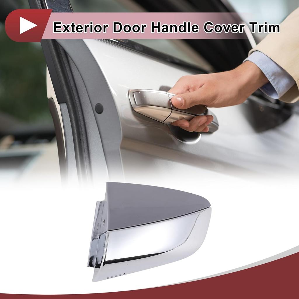 Front Left Exterior Door Handle Cover for Kia Optima 2016-2020 Door Handle Cover No.82652D4020 Grey ABS