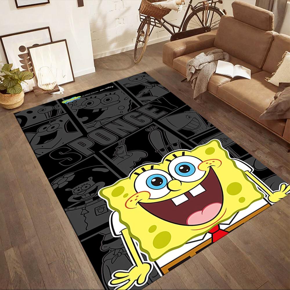 Spongebob And Friends Square Rugs Are a Great Choice for Living Rooms, Bedrooms, Home Décor, and As Gifts.