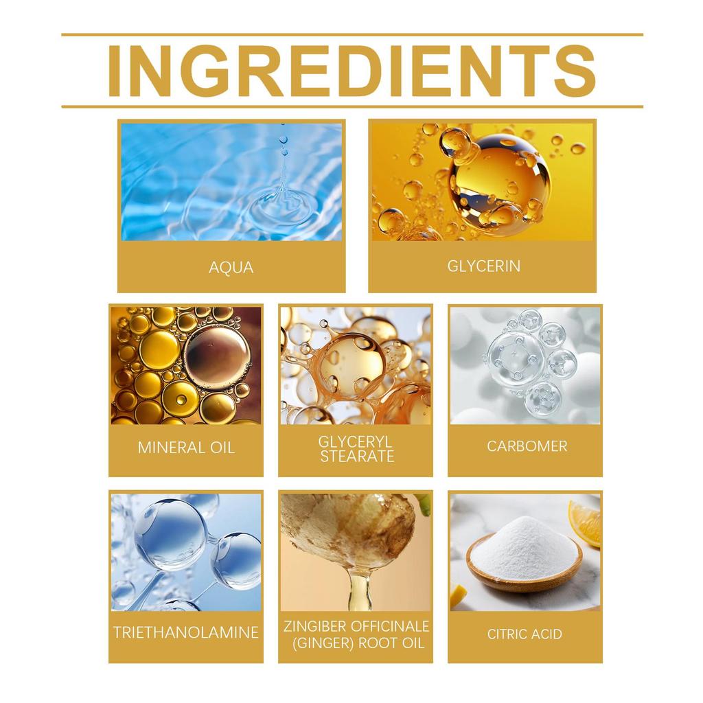 EELHOE Ginger Slimming Cream 50g, Body Shaping, Fast Fat Burning, Body Slimming Cream