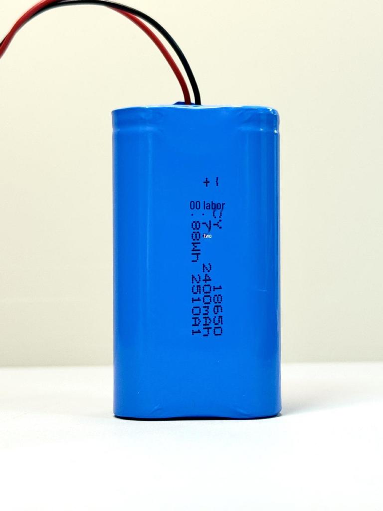 18650 High-Capacity 3.7V Lithium Power Bank Battery with Wires