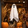 Halloween Hanging and Set - 3 with 40 Stickers and Button Light for Outdoor Porch Tree Decor