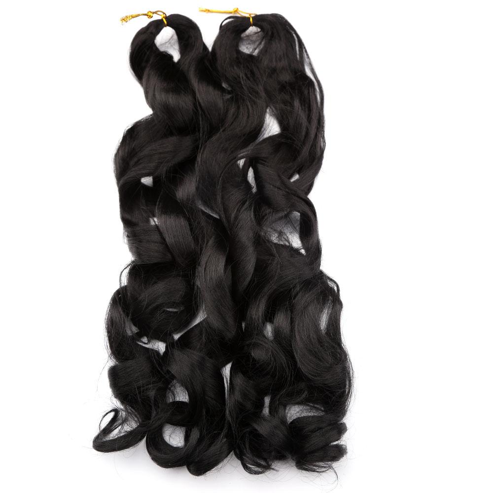 22inch 150g Synthetic Body Wave Curly Pony French Spiral Curl Hair Wavy Braiding Hair