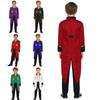 Kids Vintage Medieval Steampunk Tailcoat Long Sleeve Fake Two Piece Tuxedo Victorian Jacket for Dress Up Party Costume