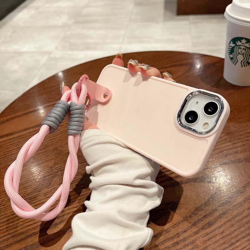 Applicable to Apple 17 mobile phone new wristband lanyard 16 personality 15 women's 11 anti-drop XS creative protective case 13PM