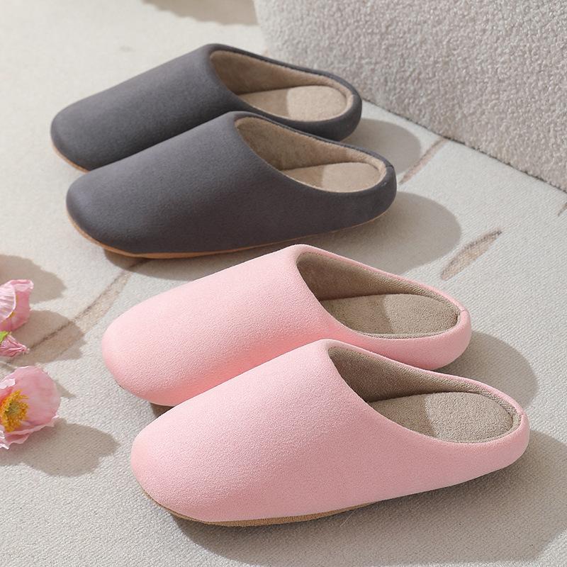 Slippers Women Winter Unisex Home Slippers Soft Warm Plush Indoor Flat Slides Non-slip Coples Men Bedroom Light Slience Shoes