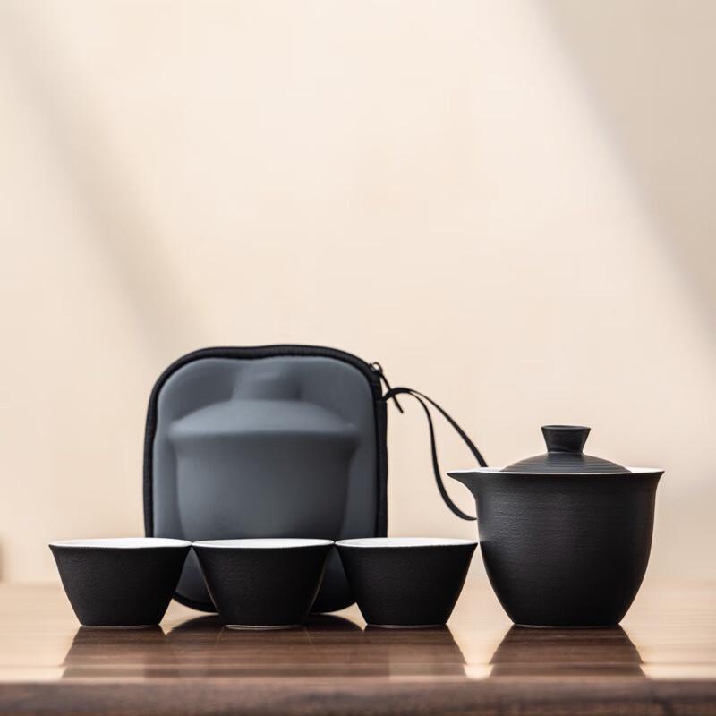 

Portable Ceramic Kung Fu Travel Tea Set