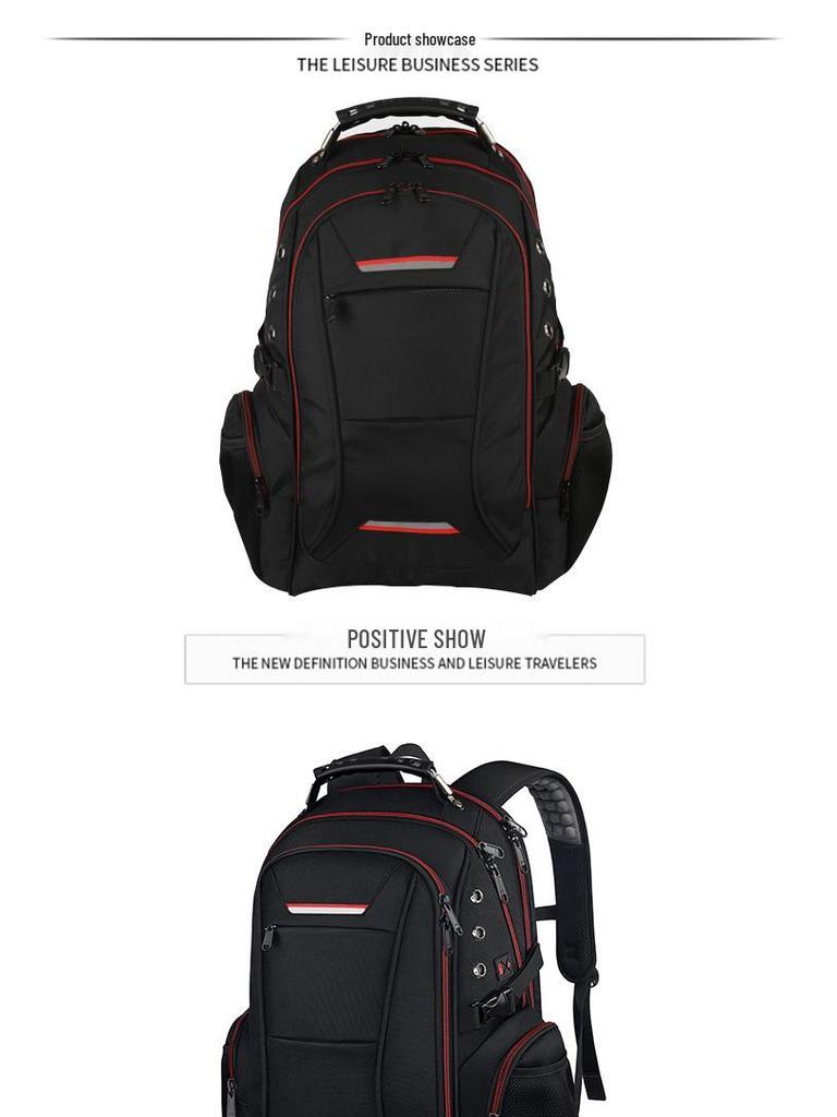 Men's Multifunctional Anti-Theft Backpack, Large Capacity 17-Inch Laptop Bag for Business, Travel, and School