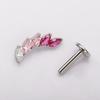 G23 Τιτάνιο 16G Εσωτερικό Σπείρωμα Labret CZ Piercing Χείλος Ρινικό Καρφάκι Stud Tragus Piercing Χόνδρος Αυτιού Helix Dait Κοσμήματα Σώματος