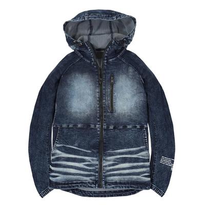GK GLOW KICKS Denim Zip-Up Hoodie GKW-5100 Navy, Size M, Keizok Workwear