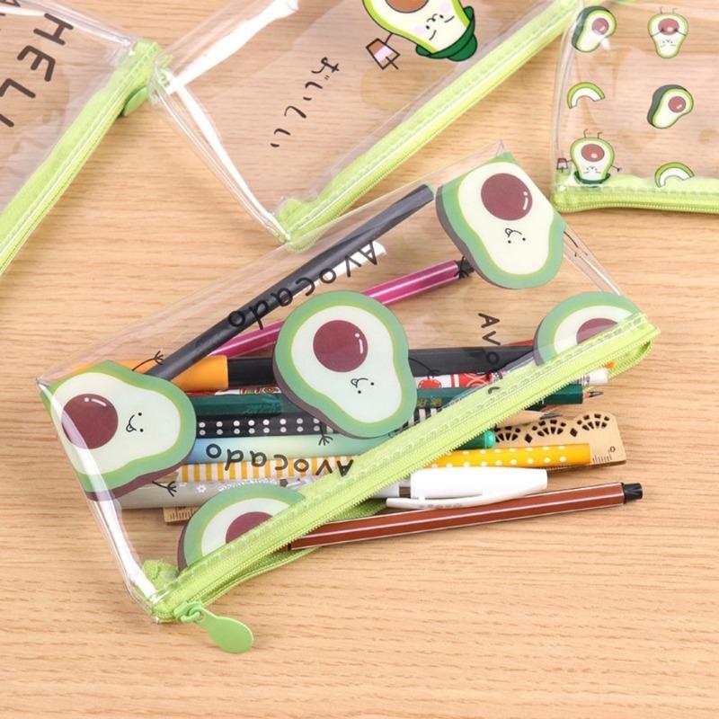 1PC Pencil Case Avocado School Pencil Box Pencilcase Pencil Bag School Supplies Stationery