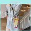 Funny Cute Big Mouth Woven Crossbody Bag With Top Open Design And Cellphone Pocket For Daily Use