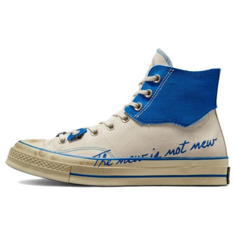 

ADER ERROR x Converse Chuck Taylor All Star 1970s Коллаборационные замшевые высокие кеды из канваса Унисекс Бежевый Синий 45
