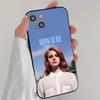 Singer L-LanaS D-Del R-Rey Phone Case Cool Black Silicone Soft For IPhone 16 15 14 13 12 11 X XR Plus Pro Max Plus