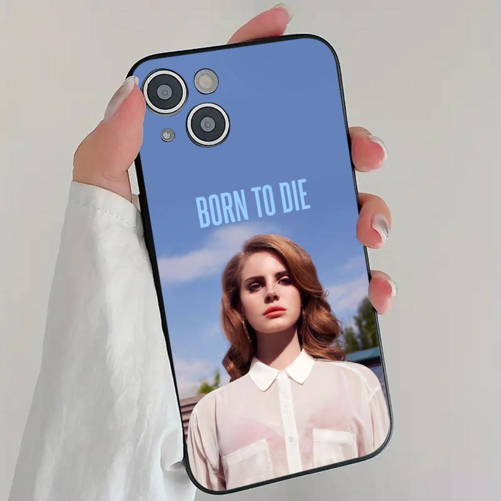 Singer L-LanaS D-Del R-Rey Phone Case Cool Black Silicone Soft For IPhone 16 15 14 13 12 11 X XR Plus Pro Max Plus
