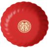 Red Wedding Snack Tray Round Serving Tray Multifunctional Chinese New Year Nut Plate  Entertainment