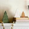 3 Stück Weihnachtsbaum Holzschilder Tischdeko Rustikal Freistehend Weihnachtsbaum Holzblockschild für Winterfeiertag Kaminsims Regal Tischplatte Etagere Deko