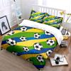 Soccer-Themed Set For Sports Fans  Kid'S And Adults' Bedroom Decor, Exquisite Three-Piece Bedding Set Gift