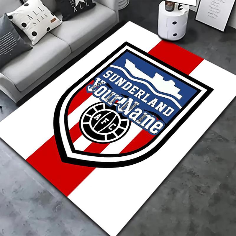 Sunderland futbolo klubo individualaus pavadinimo kilimas svetainei, miegamajam, namų sofos dekoravimui, vaikų žaidimų neslystanti grindų danga