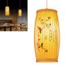 Woven Pendant Light Chinese Japanese Style Retro Rattan Lampshade Pendant Chandelier For Home Restaurant