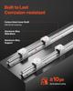 VEVOR Linear Rail Kit, SBR25, 2Pcs 1200 mm (47.24 inch) Linear Motion Guide Rails and 4Pcs Bearing Slide Blocks, Fully Supported Shaft, for Cutting