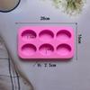 Cake Tools Kitchen Bakeware Handmade DIY 6 Georgia Round Shape Silicone Cake Mold Candy Jelly Chocolate Mold Cake Decoration