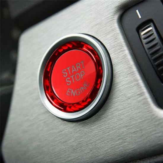 Red Engine Start-stop Button Replace Cover For BMW E90 E92 E93 E60 X5 3/5Series