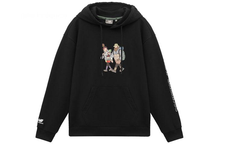 New Balance JHI Sweatshirts Unisex Black Hooded Moderate Regular NCA89043-BK M