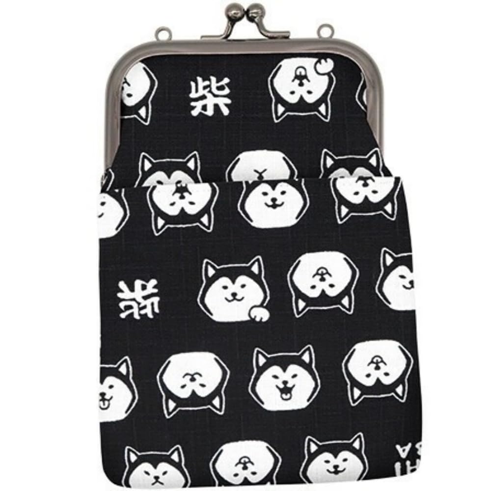 

Onishi Ken Seihan 2-Way Smartphone Shoulder Bag, Shiba InuBlack, Size: Approx. W13 D2 H17.5, GA22-A059