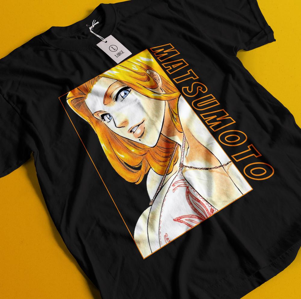

Rangiku Matsumoto Shirt Bleach Anime Tshirt Aizen T-Shirt Ichigo Bankai Yhwach 4XL