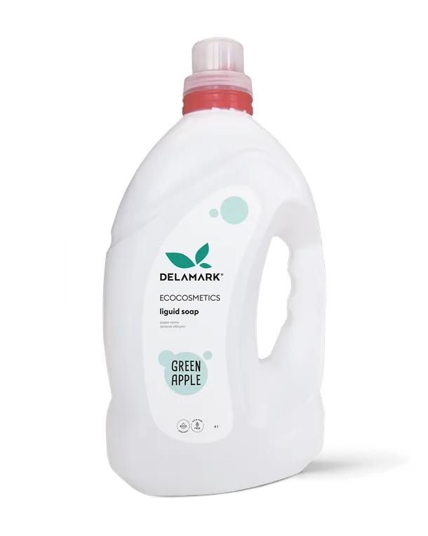 

Мило рідке косметичне Зелене яблуко De La Mark 4 л